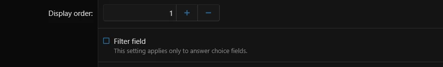 Edit field List Development environment.webp