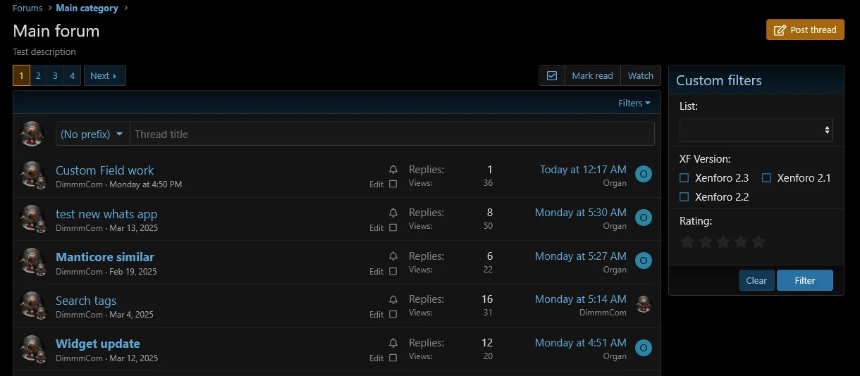 Main forum Development environment (license for xendev...webp