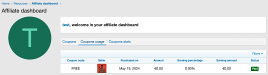 05 - Affiliate dashboard - Coupons usage.png